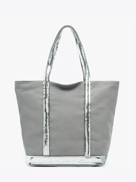 Satchel Cabas Cotton Vanessa bruno Gray cabas 1V40378 other view 4
