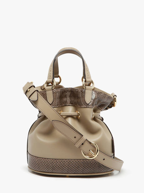 Small Leather Premier Flirt Ayers Bucket Bag Lancel Beige premier flirt A14014 other view 5
