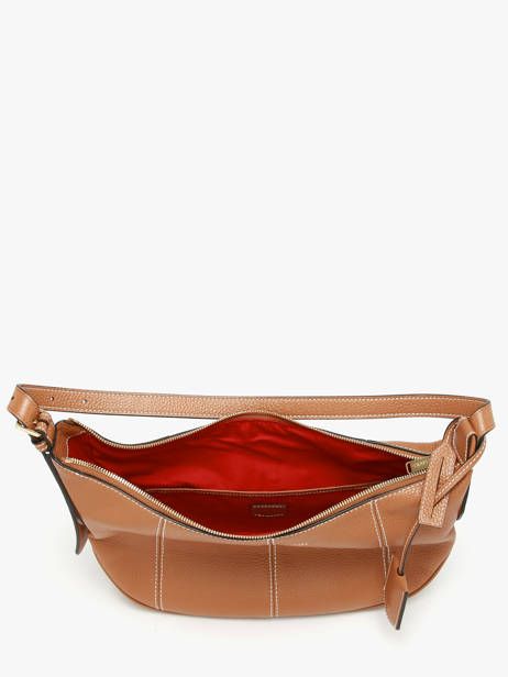 Medium Leather Victoire Hobo Bag Lancel Brown victoire A13993 other view 3