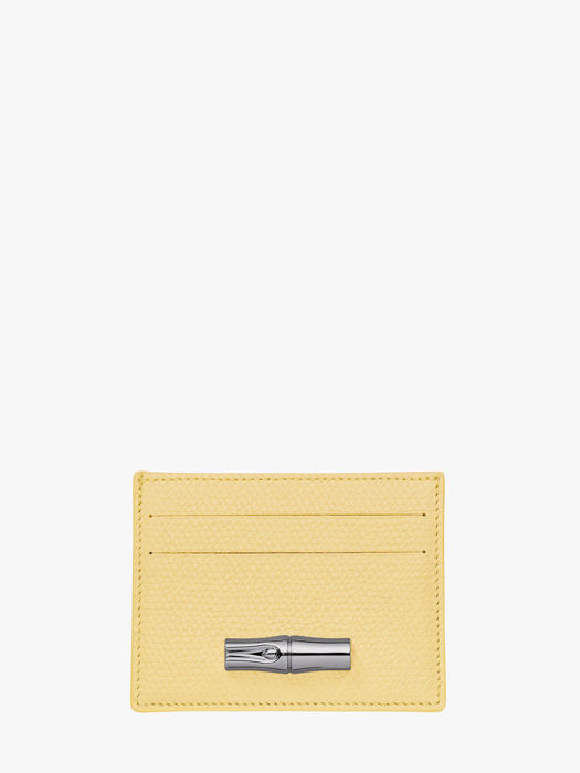 Longchamp Le roseau Bill case / card case Yellow