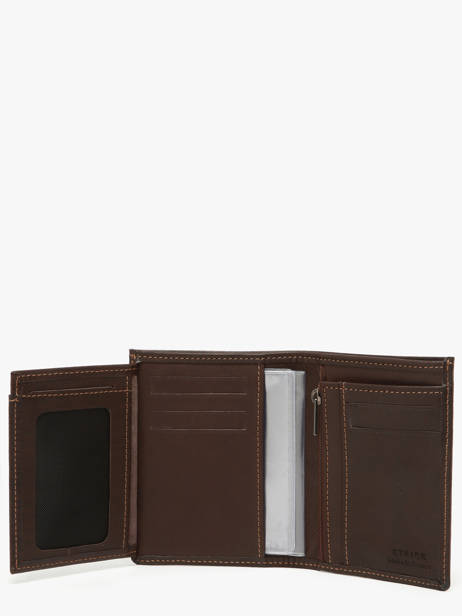 Wallet With Card Holder Leather Etrier Brown oil EOIL5016 other view 2