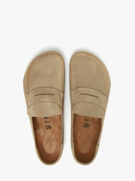 Moccasins In Leather Birkenstock Beige men 1029675 other view 3