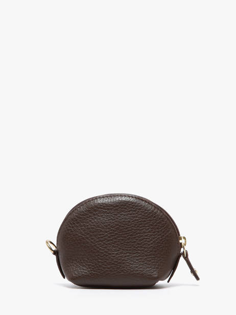 Leather Caviar Coin Purse Crinkles Brown caviar 14026 other view 2