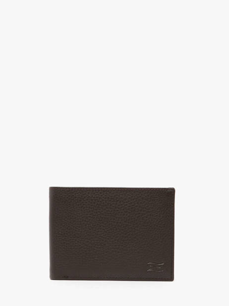 Wallet Leather Crinkles Brown caviar 14082