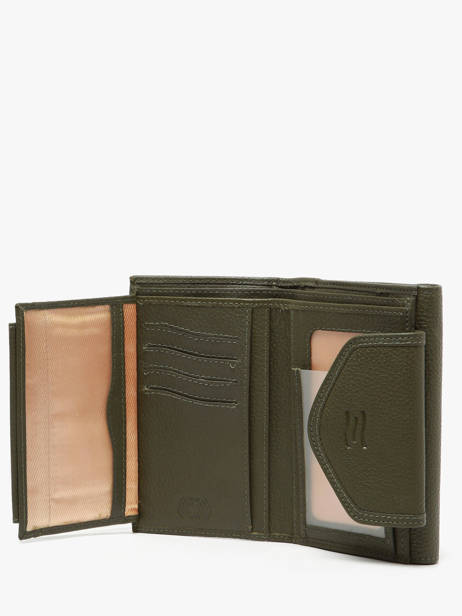 Wallet Leather Crinkles Green caviar 15020 other view 2