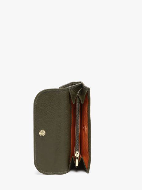 Wallet Leather Crinkles Green caviar 15020 other view 3