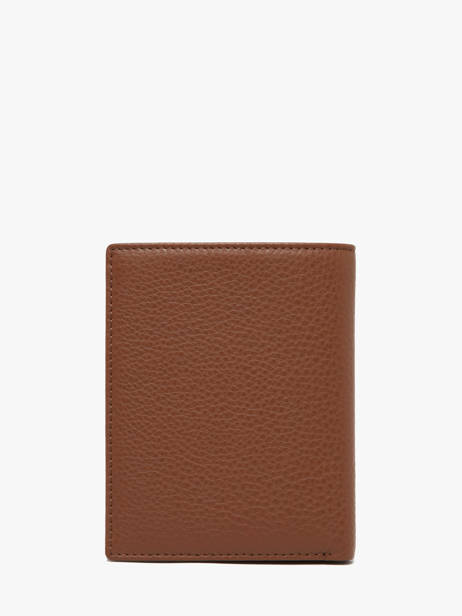 Wallet Leather Yves renard Brown foulonne 23425 other view 3