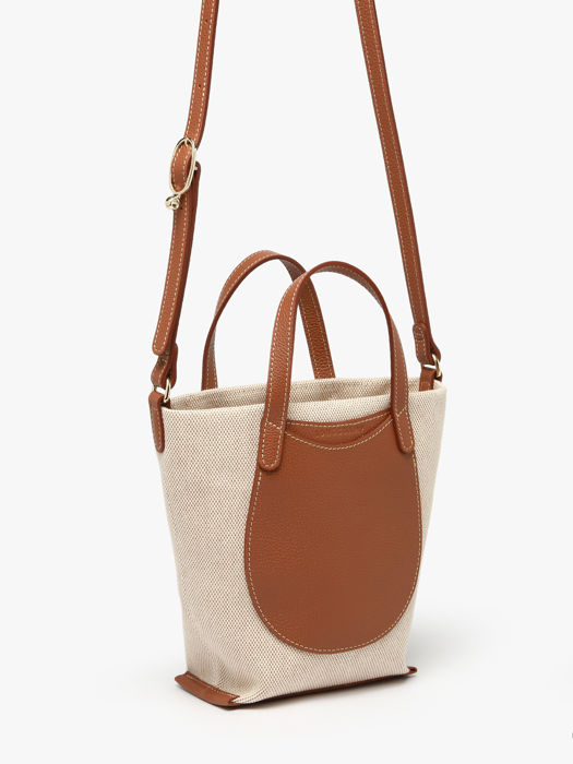 Longchamp Le foulonné toile Messenger bag Brown