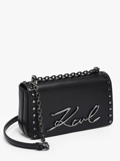 Shoulder Bag K Signature Leather Karl lagerfeld Black k signature B1W30049 other view 1