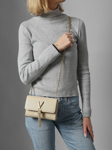 Sac Bandoulière Divina Valentino Beige divina VBS1R403 vue secondaire 1