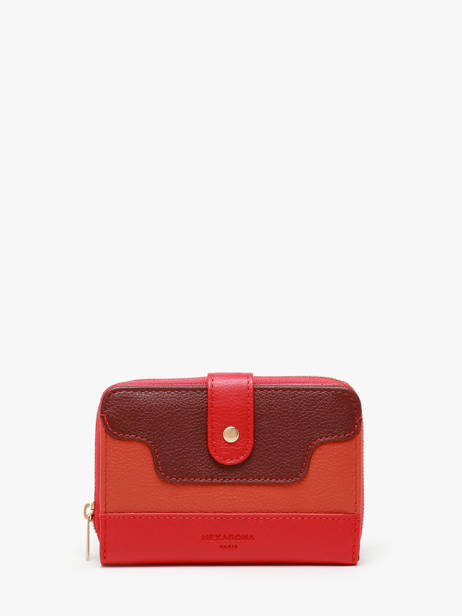 Portefeuille Cuir Hexagona Rouge bahia 688262