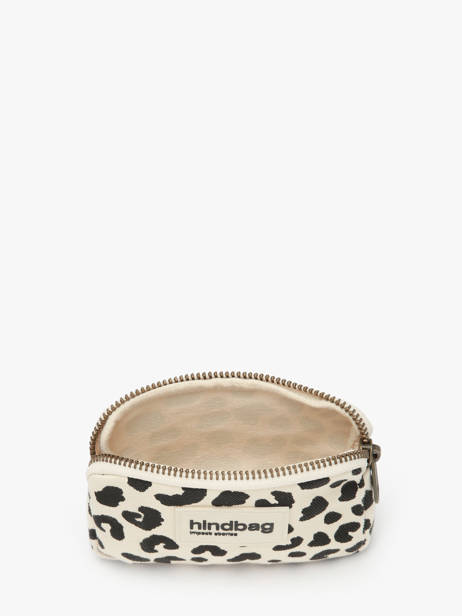 Porte-monnaie Hindbag Beige leopard LE vue secondaire 1