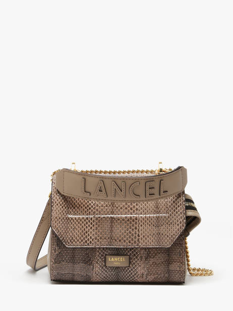 Small Ninon Ayers Crossbody Bag Lancel Brown ninon A14013