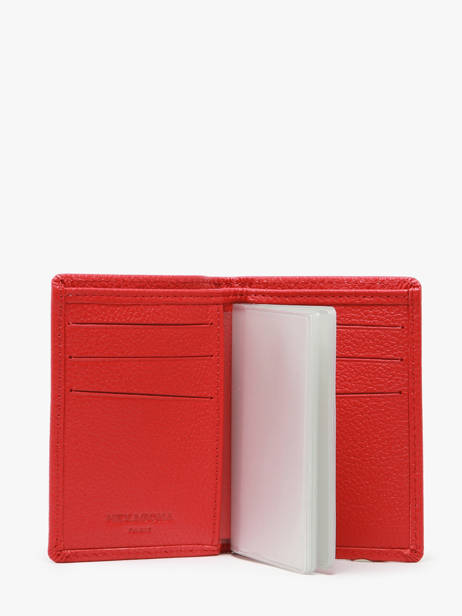 Porte-cartes Cuir Hexagona Rouge confort 461007 vue secondaire 1