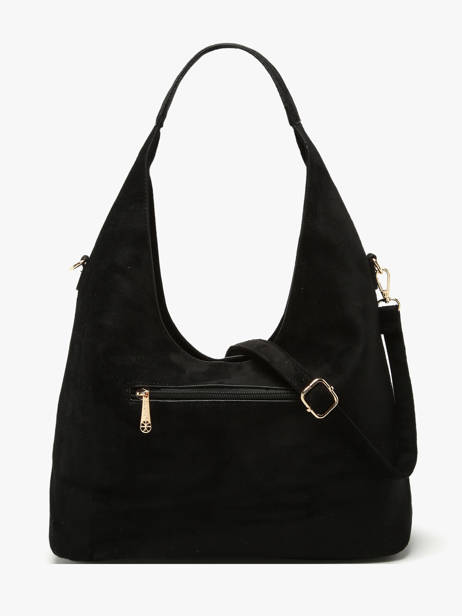 Shoulder Bag Velvet Studs Miniprix Black velvet studs JC53002 other view 3