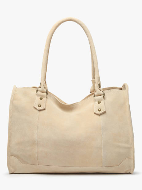 Sac à Main A4 Houston Cuir Basilic pepper Beige houston BHOU31 vue secondaire 3