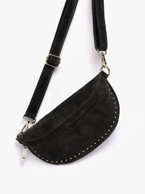 Belt Bag Leather Milano Black velvet VE25111 other view 2
