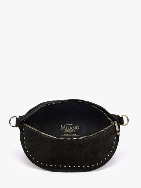 Belt Bag Leather Milano Black velvet VE25111 other view 3