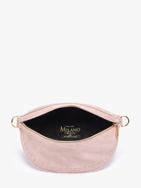 Belt Bag Leather Milano Pink velvet VE25111 other view 3