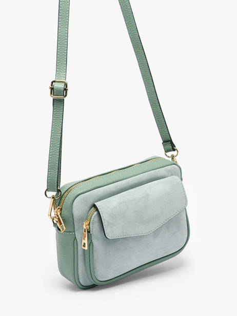 Shoulder Bag Velvet Caviar Leather Milano Green velvet caviar VC25067 other view 2