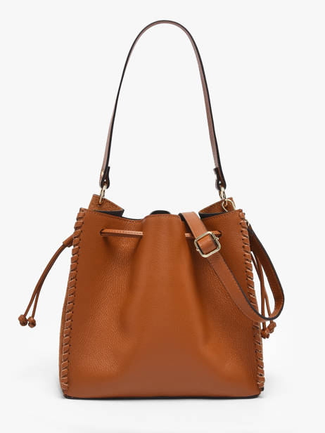 Satchel Velvet Caviar Leather Milano Brown velvet caviar VC25113 other view 3