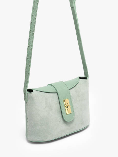 Shoulder Bag Velvet Caviar Leather Milano Green velvet caviar VC25115 other view 2
