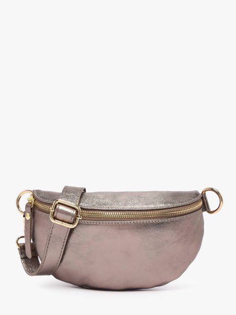 Belt Bag Leather Milano Silver nine NI19091