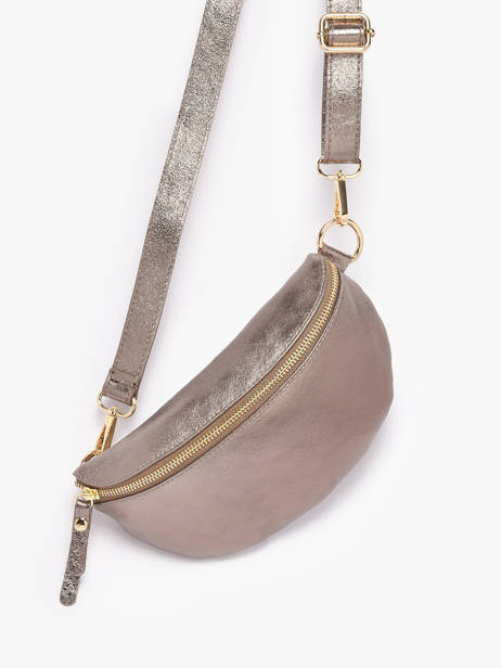 Belt Bag Leather Milano Silver nine NI19091 other view 2