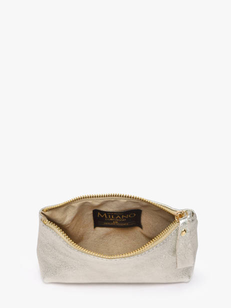 Pouch Leather Milano Gold nine NI22114 other view 1