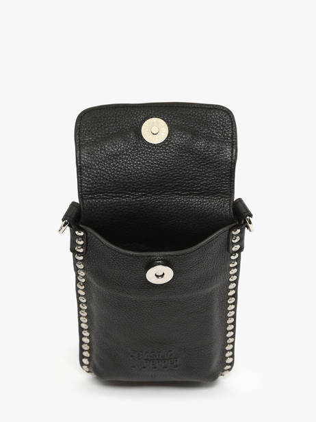 Phone Case Leather Basilic pepper Black glam BGLA88 other view 2