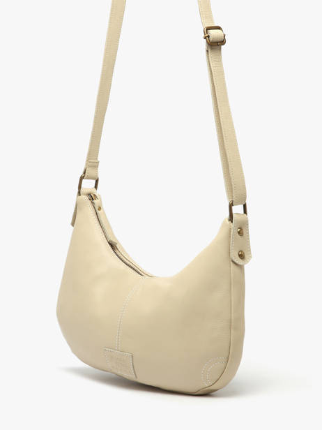 Shoulder Bag Seam Leather Basilic pepper Beige seam BSEA03 other view 1