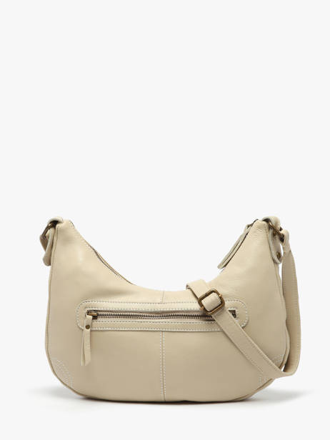 Shoulder Bag Seam Leather Basilic pepper Beige seam BSEA03 other view 3