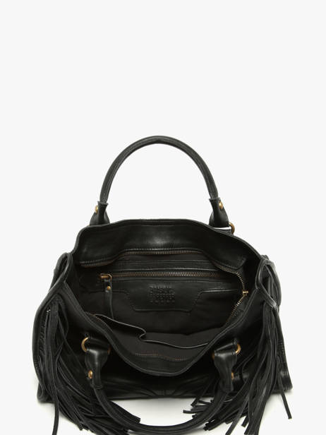 Satchel Dakota Leather Basilic pepper Black dakota BDAK22 other view 2