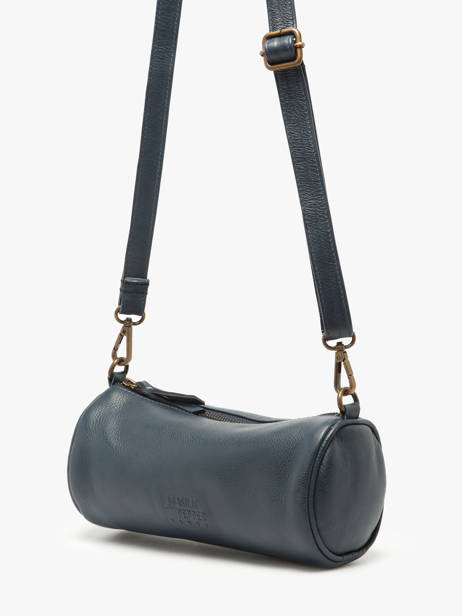 Shoulder Bag Cow Leather Basilic pepper Blue cow BCOW87 other view 1