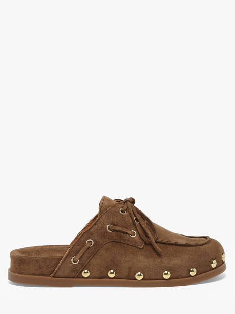 Slippers In Leather Alpe Brown accessoires 53971119