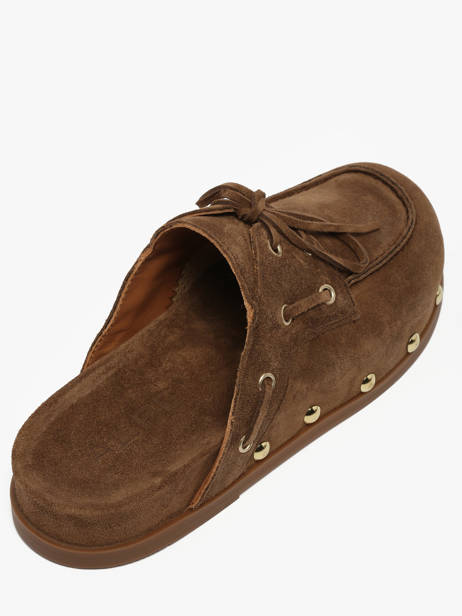 Slippers In Leather Alpe Brown accessoires 53971119 other view 2