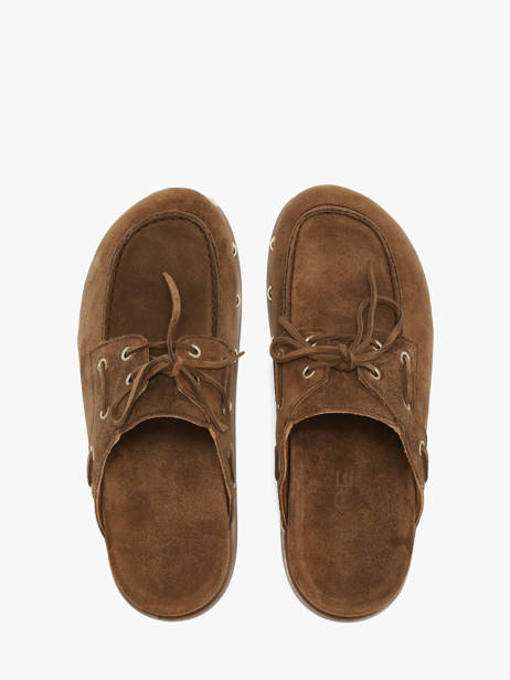 Slippers In Leather Alpe Brown accessoires 53971119 other view 3