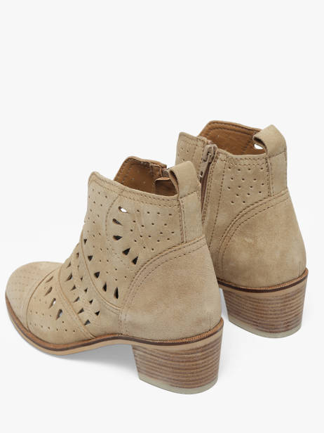 Heeled Boots In Leather Alpe Beige accessoires 54331108 other view 2