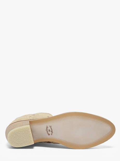 Heeled Boots In Leather Alpe Beige accessoires 54331108 other view 4