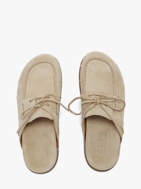 Slippers In Leather Alpe Beige accessoires 53971108 other view 3