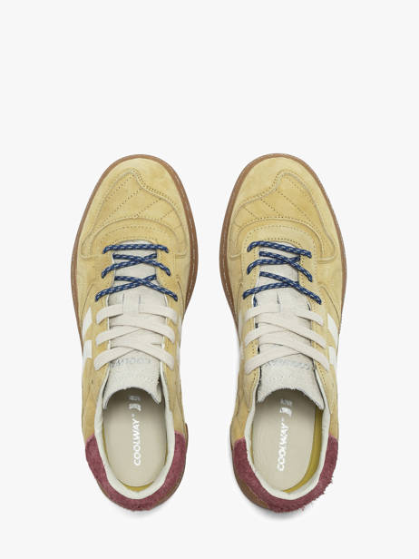 Sneakers In Leather Coolway Yellow men 8693817 other view 3