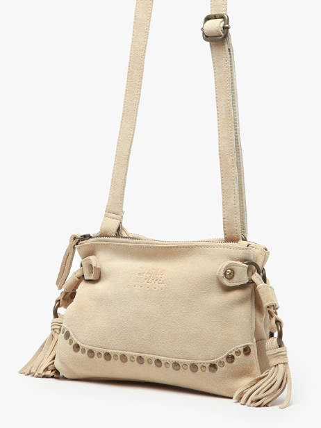 Sac Bandoulière Houston Cuir Basilic pepper Beige houston BHOU82 vue secondaire 1