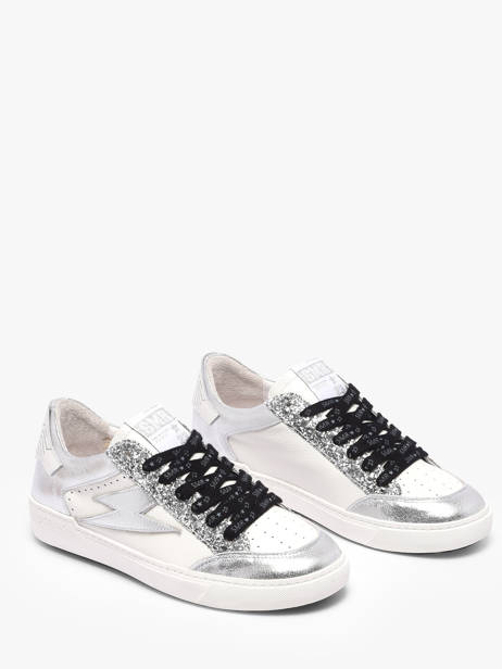 Sneakers In Leather Semerdjian White women NOUBA438 other view 1