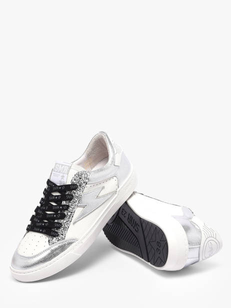 Sneakers In Leather Semerdjian White women NOUBA438 other view 2