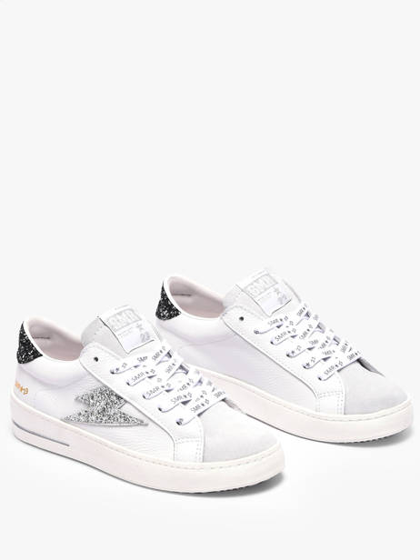 Sneakers In Leather Semerdjian White women MAYAC782 other view 1