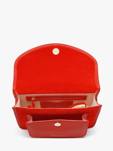 Leather Melle George Fushion Crossbody Bag Paul marius Red fusion GEORGFUS other view 3