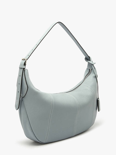 Large Leather Victoire Hobo Bag Lancel Blue victoire A13994 other view 2