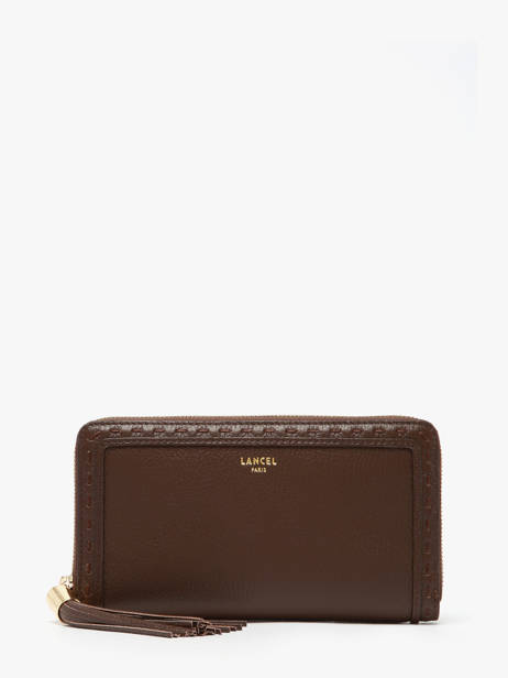 Leather Wallet Premier Flirt Lancel Brown premier flirt A10111