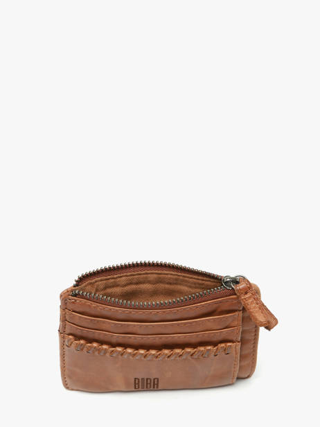 Card Holder Leather Biba Brown heritage WIN8L other view 1