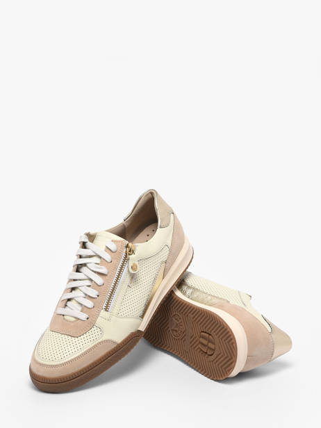 Sneakers In Leather Mephisto Beige women P5147016 other view 2